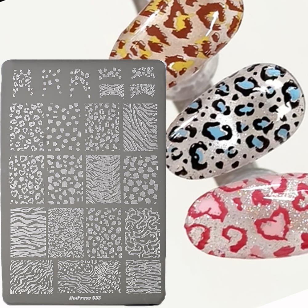 Nail Art Leopard - 1Pcs Sexy Leopard Print Nail Stamping