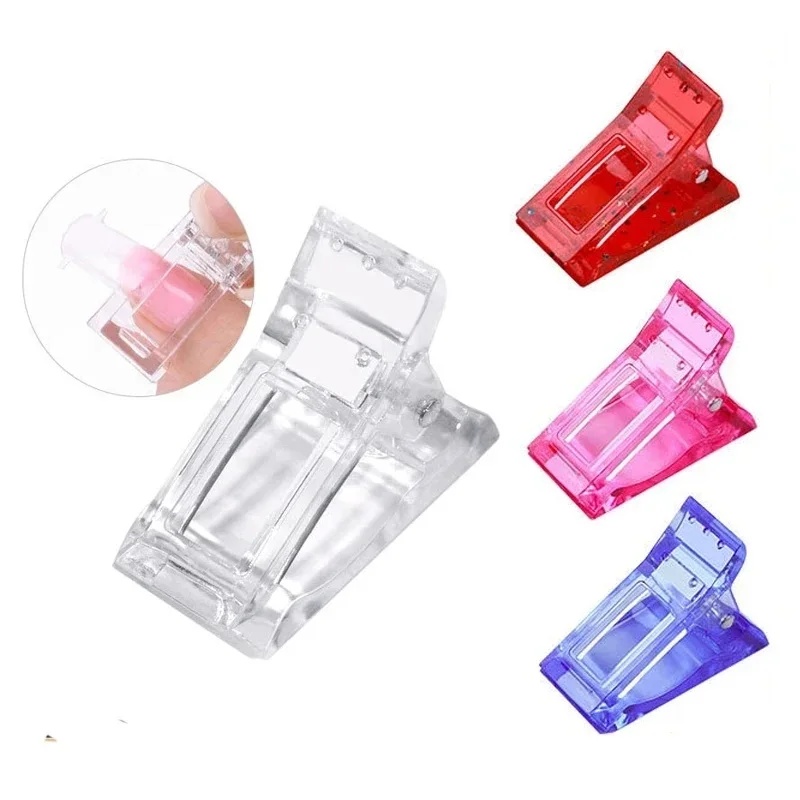 Nail Art Extension - 10/20Pcs Nail Clip Acrylic Nail Plastic