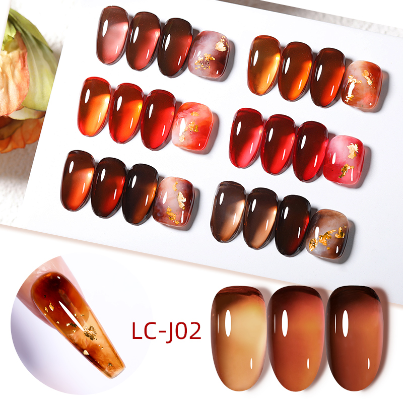LILYCUTE 7ML Jelly Amber Gel N - Nail Art Leopard review and price