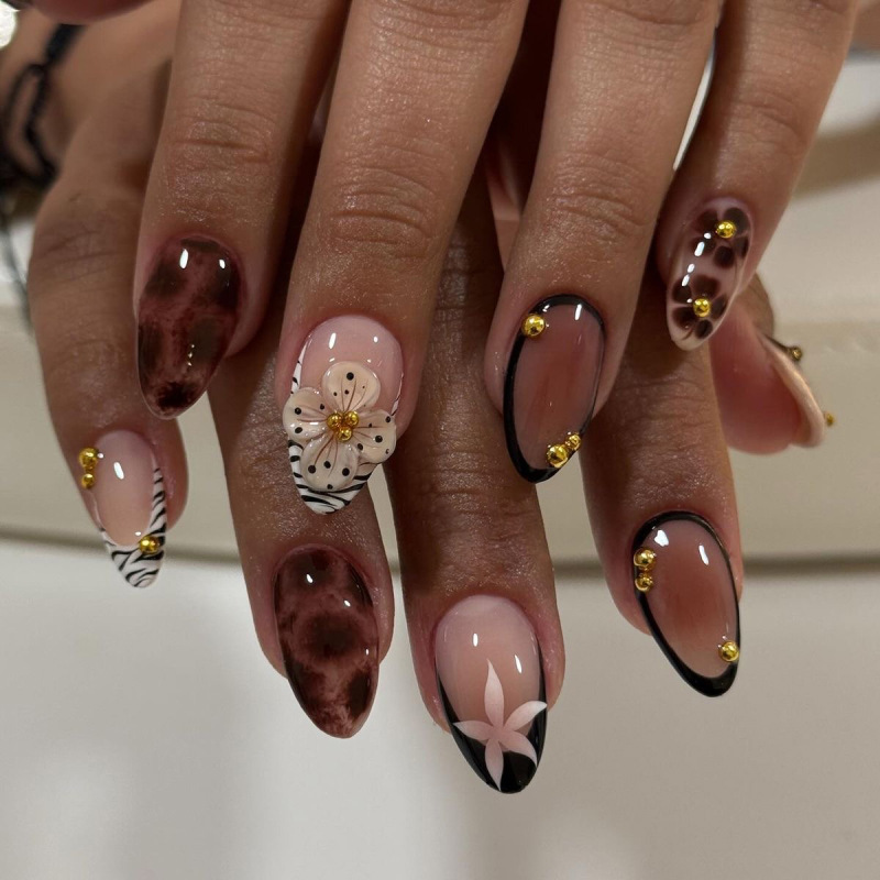 24Pcs French Zebra-Print Fake  - Nail Art Zebra review and price