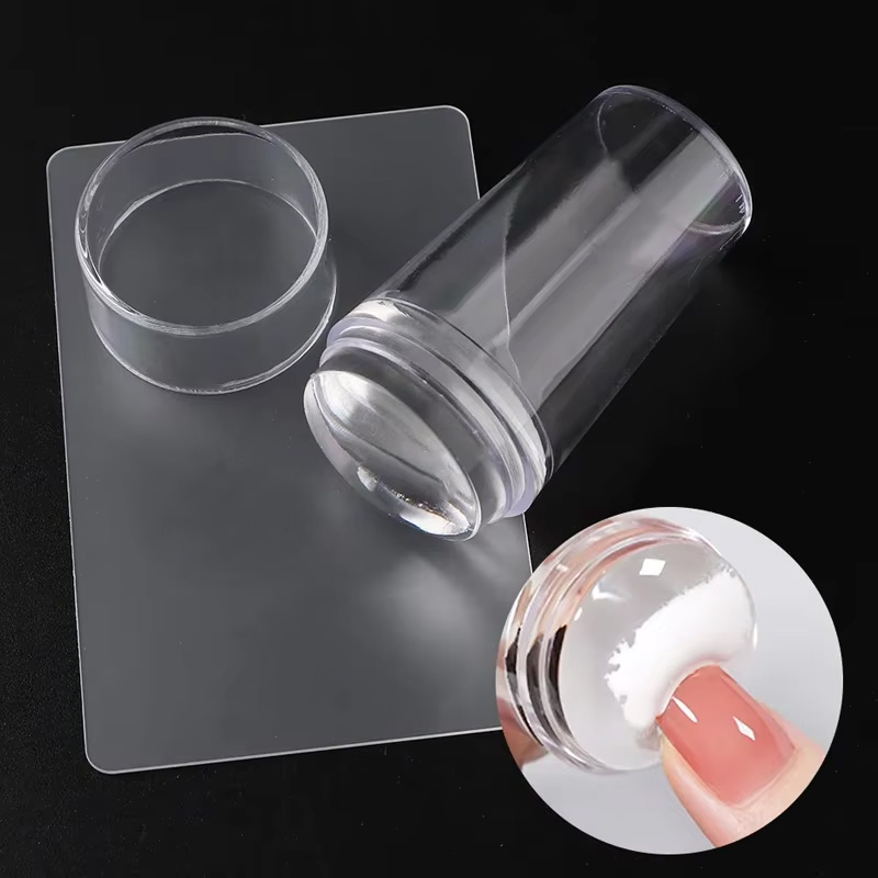 Transparent Nail Stamper with  - Nail Art Leopard review and price