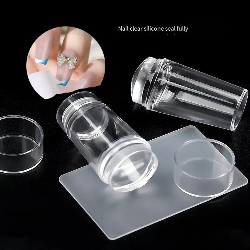 Transparent Nail Stamper with  - Nail Art Leopard review and price