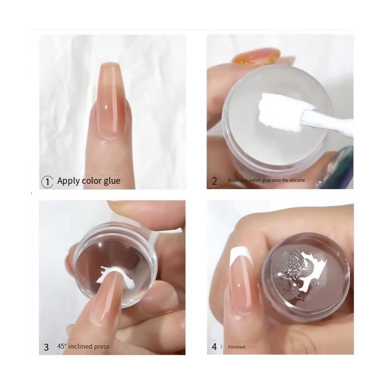 Transparent Nail Stamper with  - Nail Art Leopard review and price