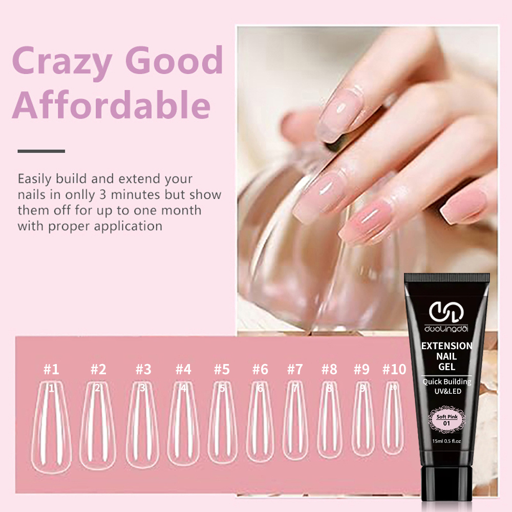 4-Color Poly Gel Nail Extensio - Polygel Nail Kit review and price