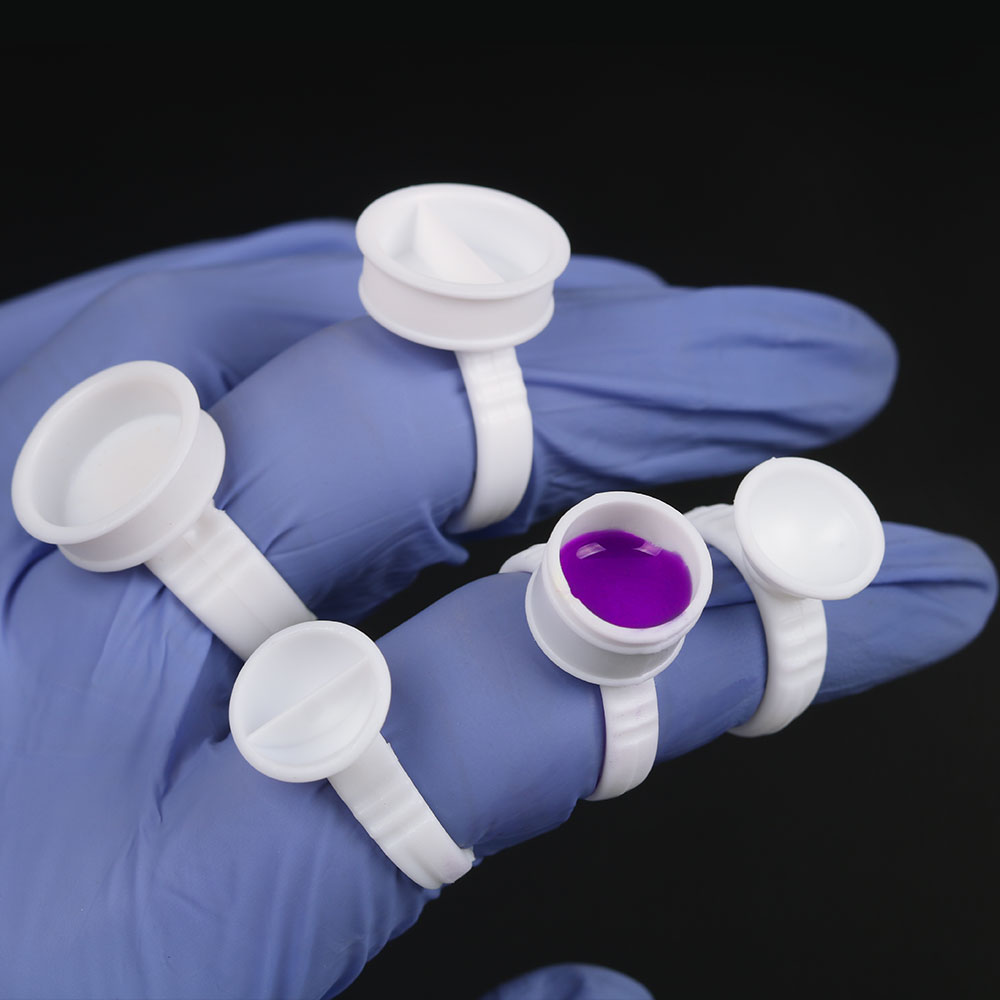 100PCS Tattoo Rings Cups Dispo - Nail Art Extension review and price