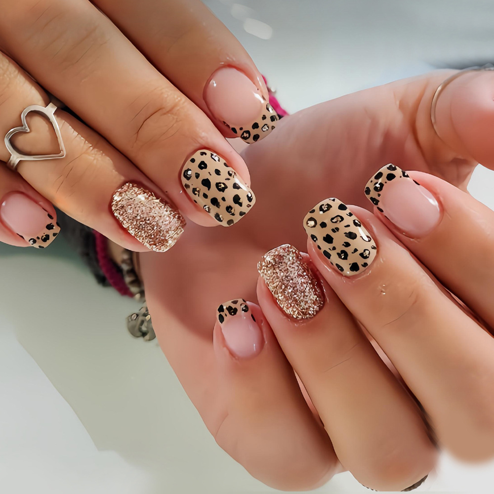 Short long fake nails for wome - Nail Art Leopard review and price
