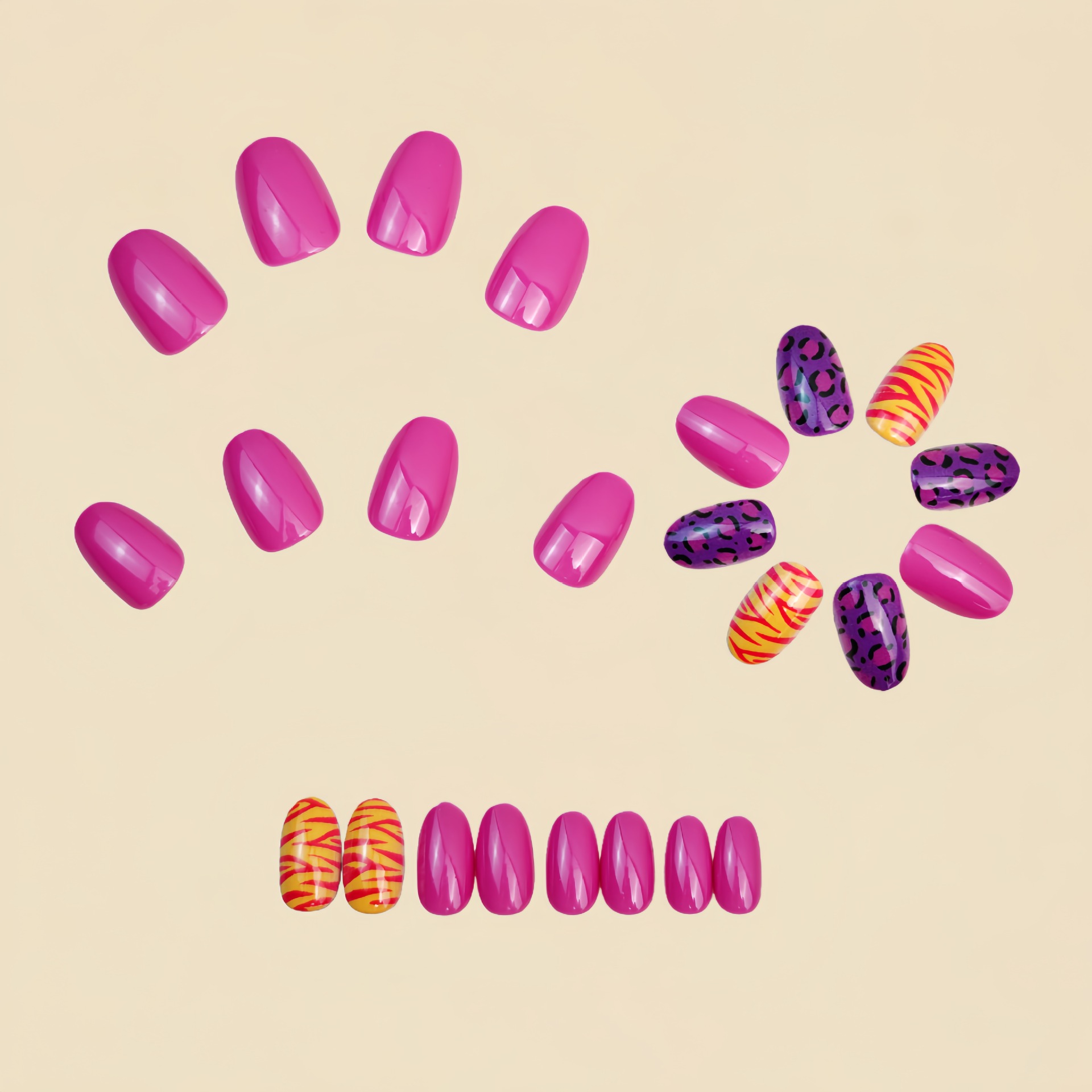 Short long fake nails for wome - Nail Art Leopard review and price