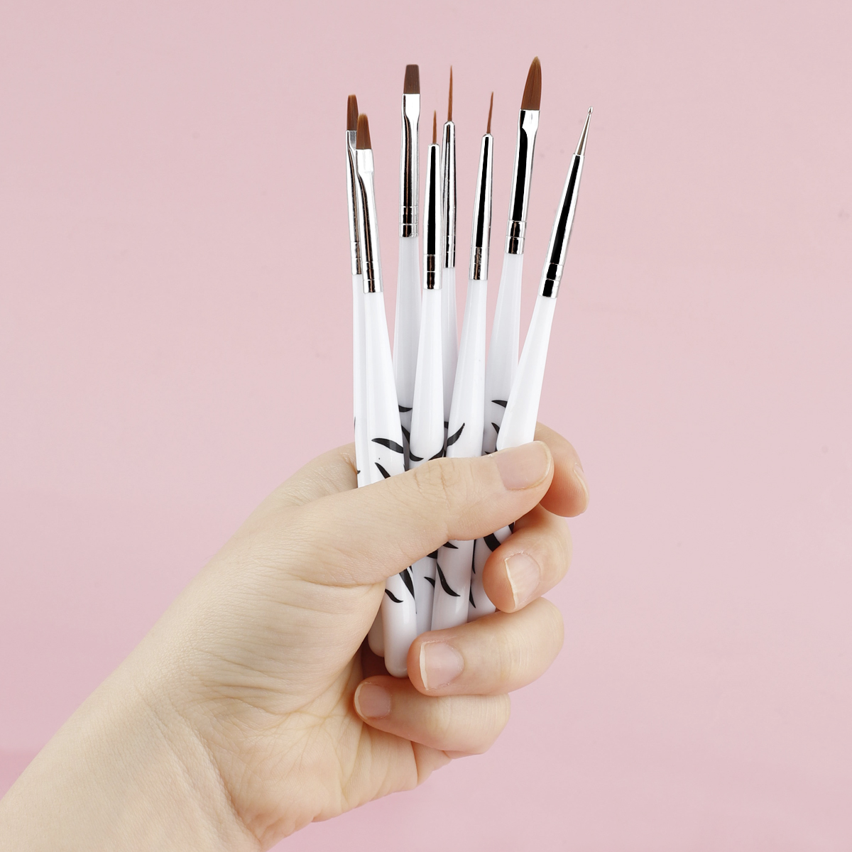 Zebra Handle Nail Brush Set Fo - Nail Art Zebra review and price
