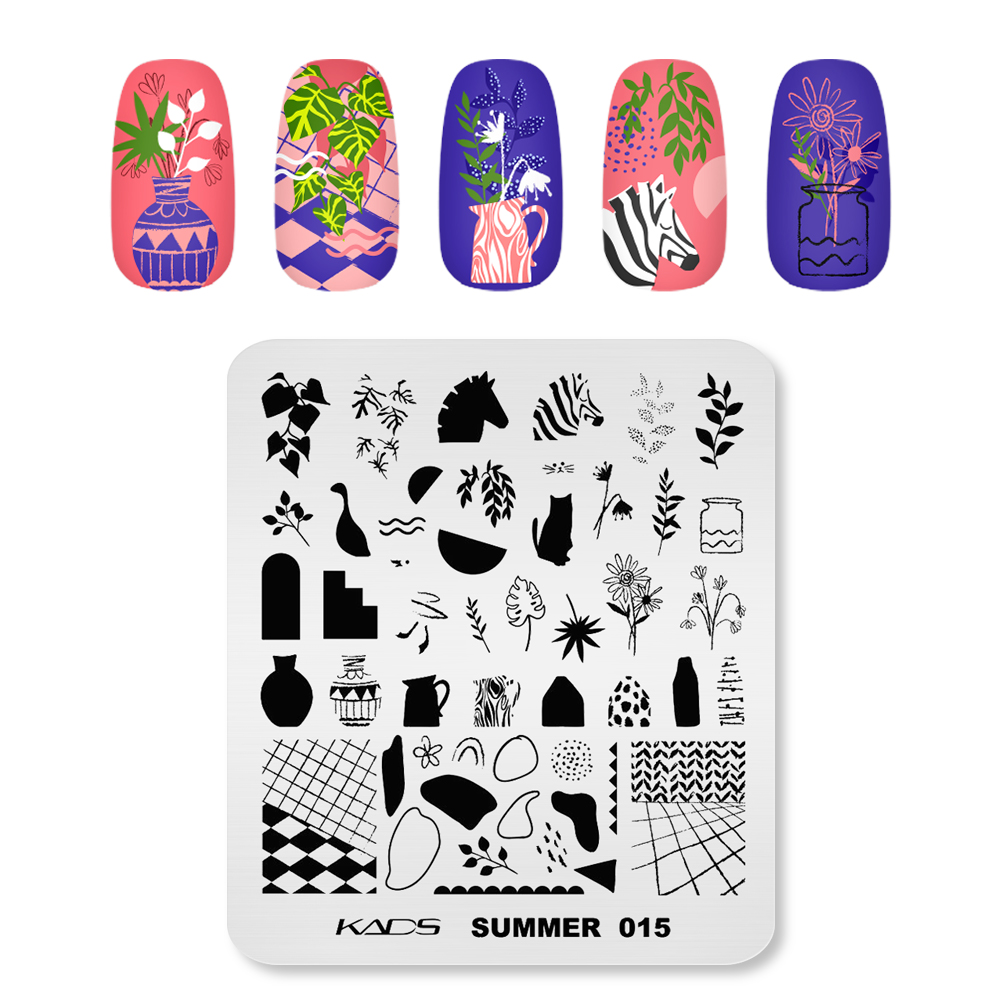 KADS Summer 015 Nail Art Plate - Nail Art Zebra review and price
