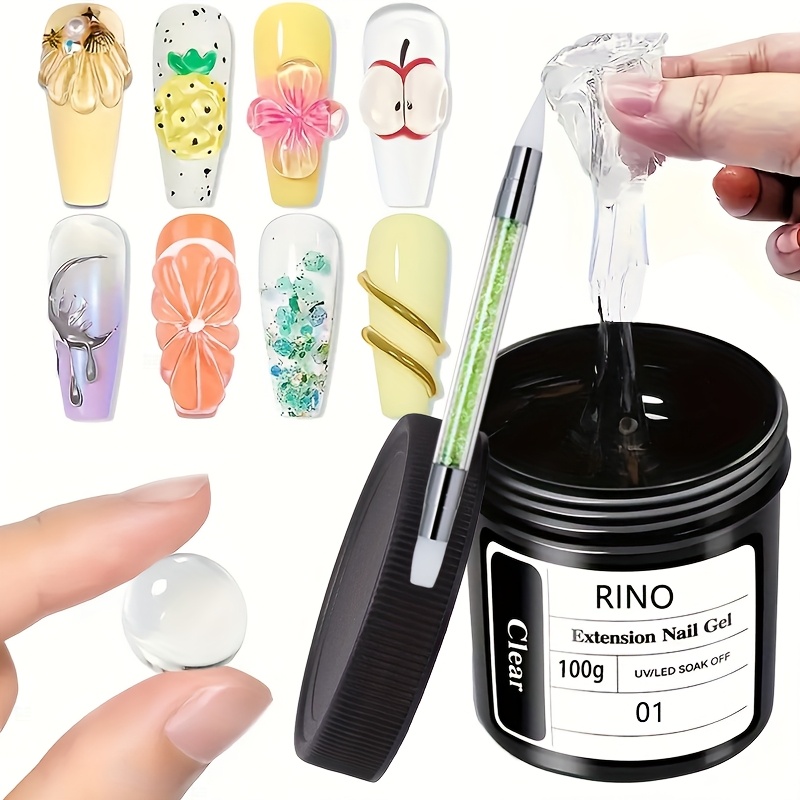 100g Clear Non-Stick Hand Exte - Nail Art Extension review and price
