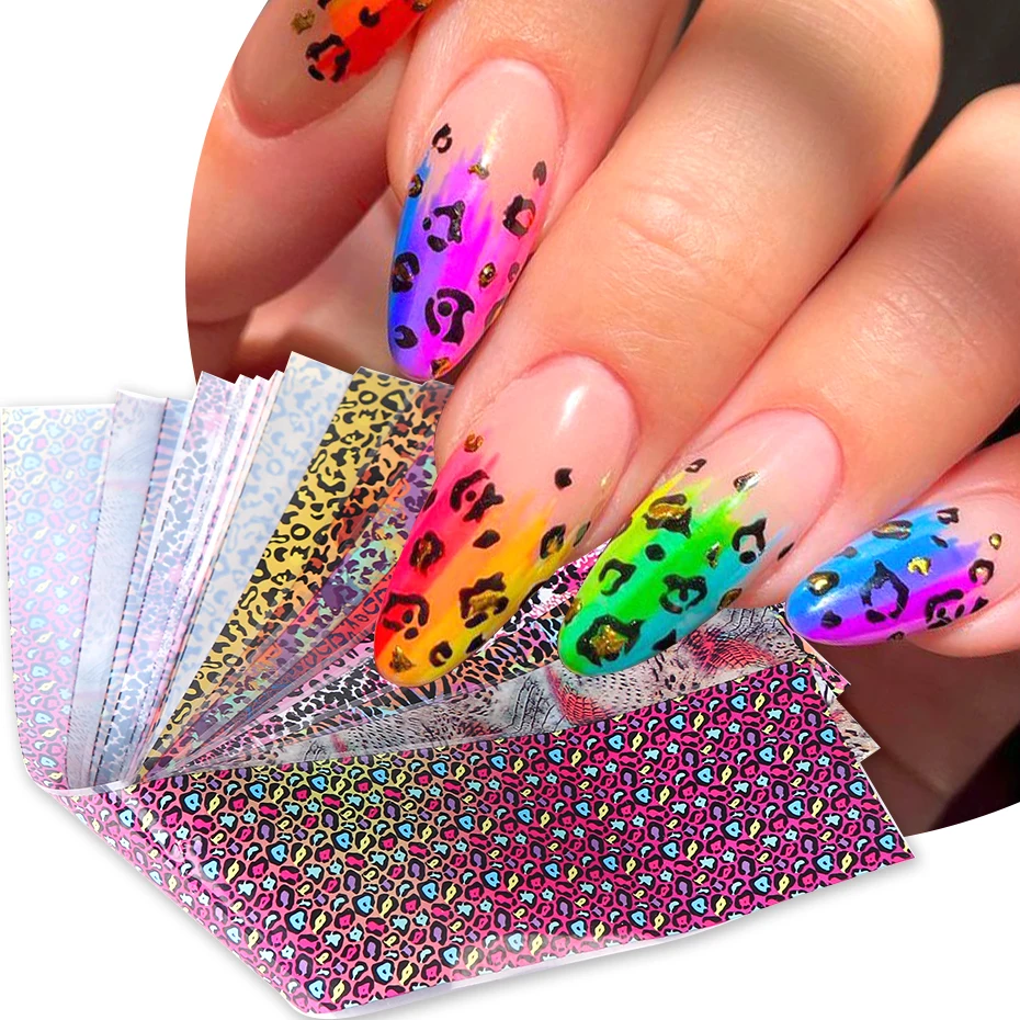 10pcs Colorful Leopard Print N - Nail Art Zebra review and price