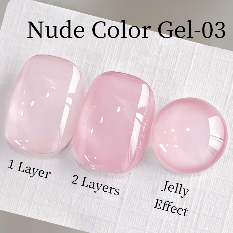 AWStorG 15ml Jelly Nude Pink T - Nail Art Natural Pink review and price