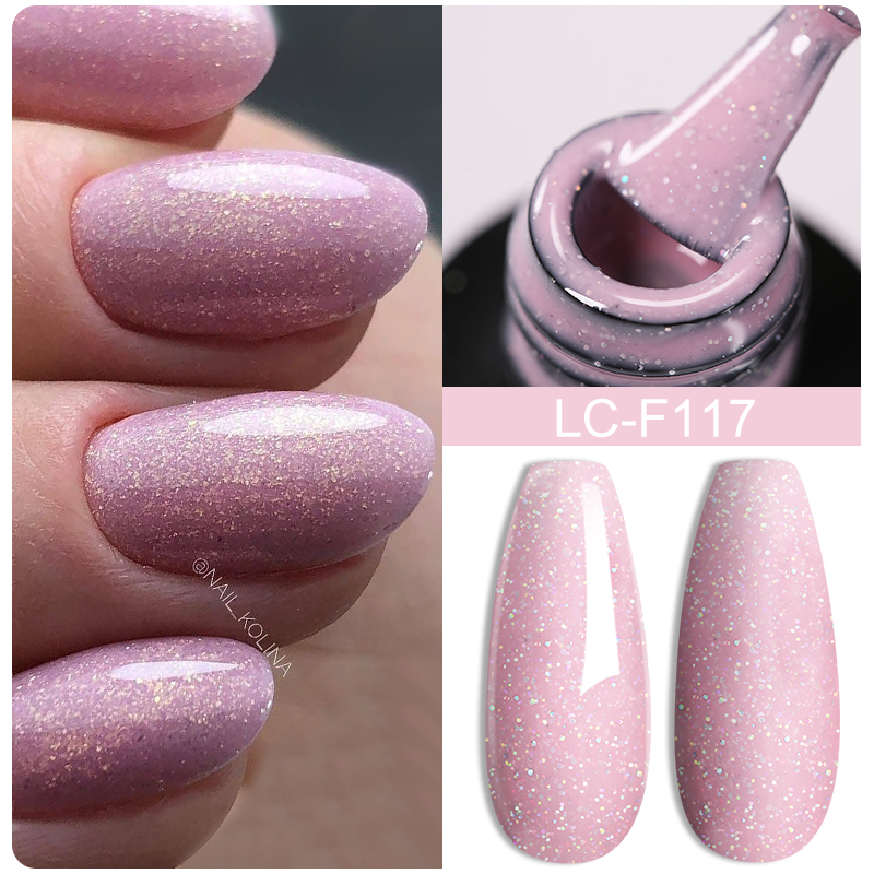 LILYCUTE 7ML Pink Glitter Nail - Nail Art Natural Pink review and price