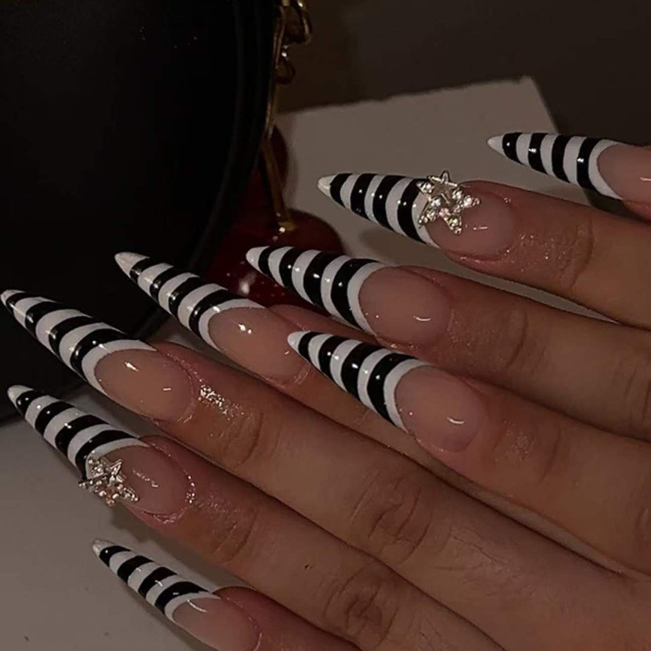 24pcs Black White Zebra Stripe - Nail Art Zebra review and price