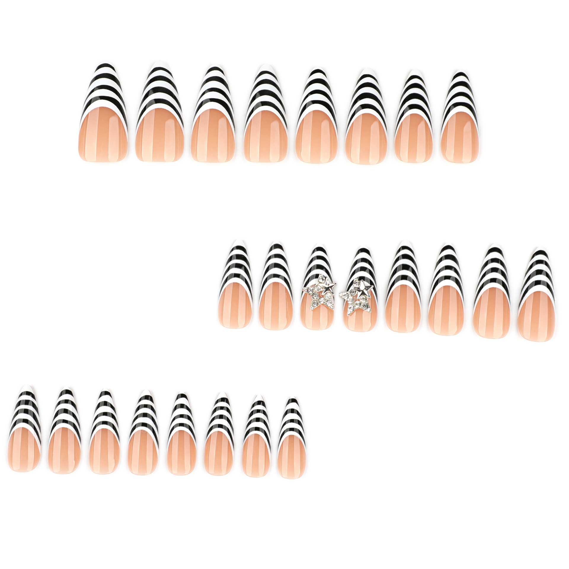 24pcs Black White Zebra Stripe - Nail Art Zebra review and price
