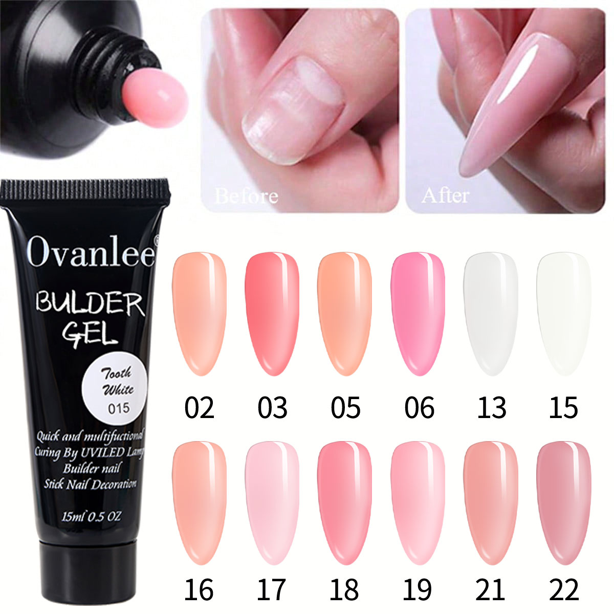 Ovanlee 18-In-1 Form-Free Poly - Polygel Nail Kit review and price
