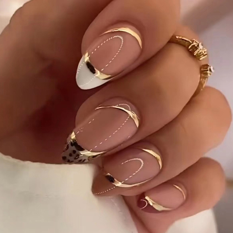 Medium fake nails for women gi - Nail Art Leopard review and price